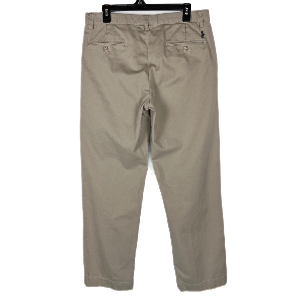 VTG Polo Ralph Lauren Preston Relaxed Chino Pants 33x31 Straight Beige Khakis